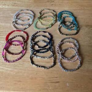 Multicolor Stretch Crystal Bracelets